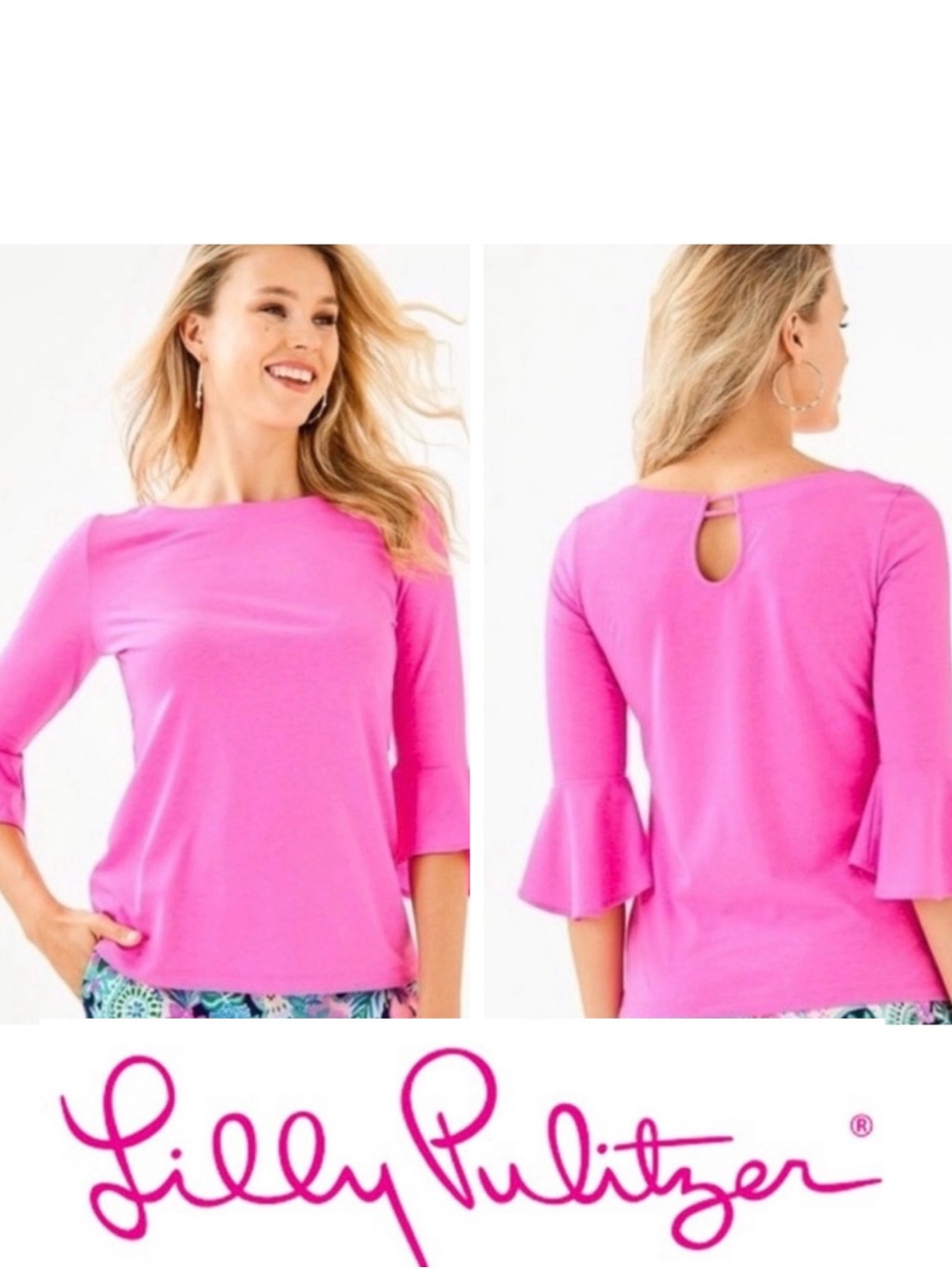 🌸🆕 NWT Lilly Pulitzer Fontaine Top Pink Top Size XL